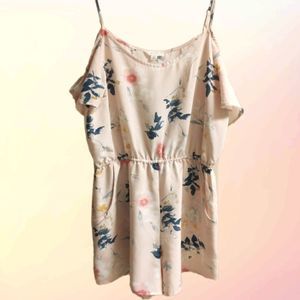 Mine Romper Spaghetti Strap Cold Shoulder …